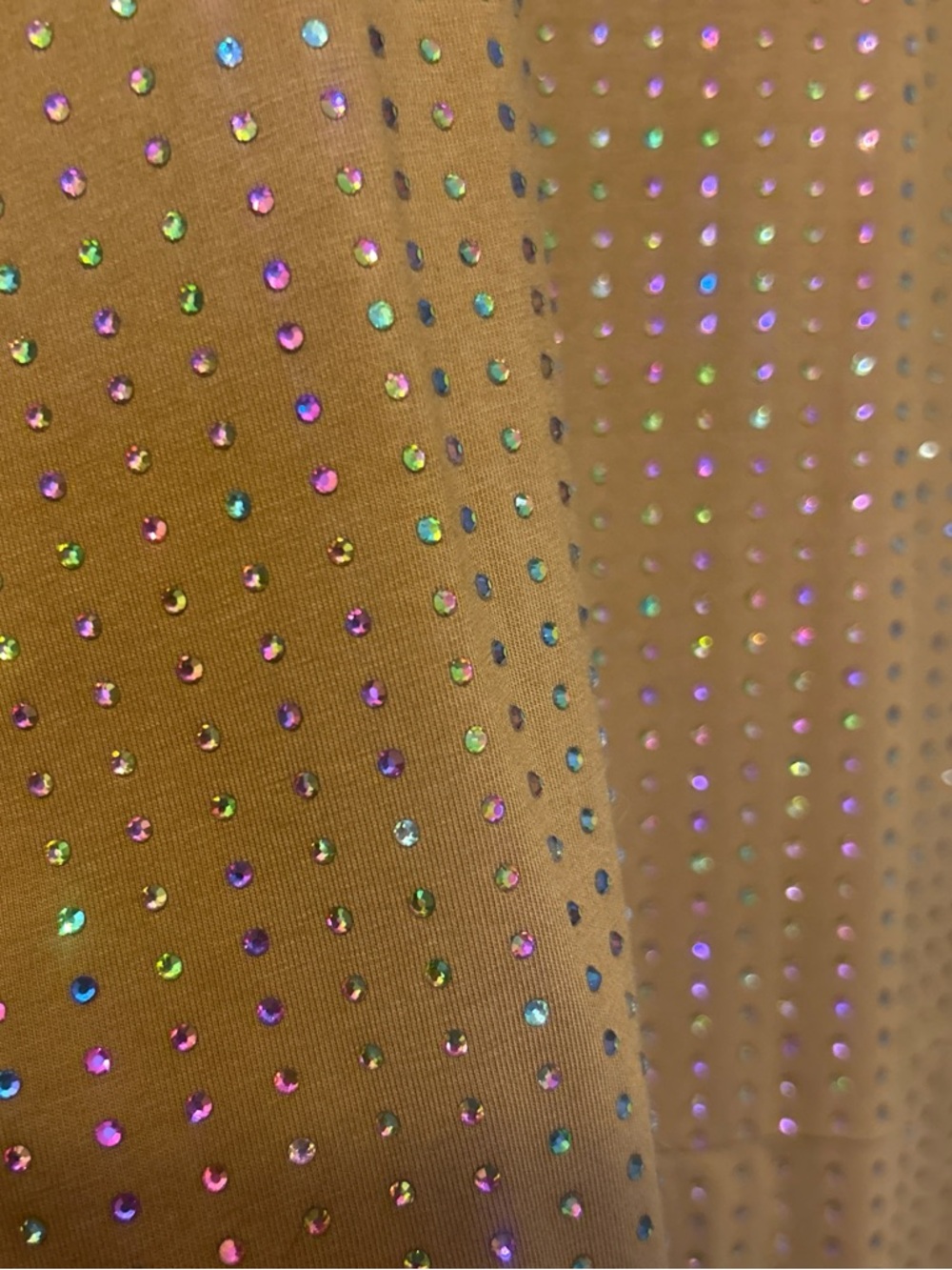 QUEEN OF SPARKLES Mustard Gold Studded Short-Sleeve Midi Dress - Picture 3 of 4
